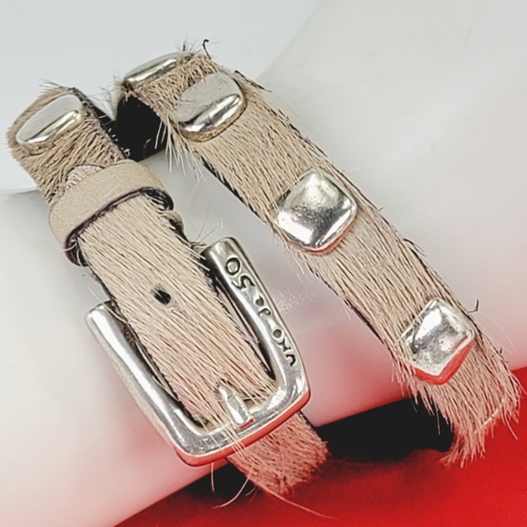 2015 Uno de 50 "No Blemish" Genuine Cow Hide Wrap Bracelet NWOT! PUL1362 - Picture 6 of 11